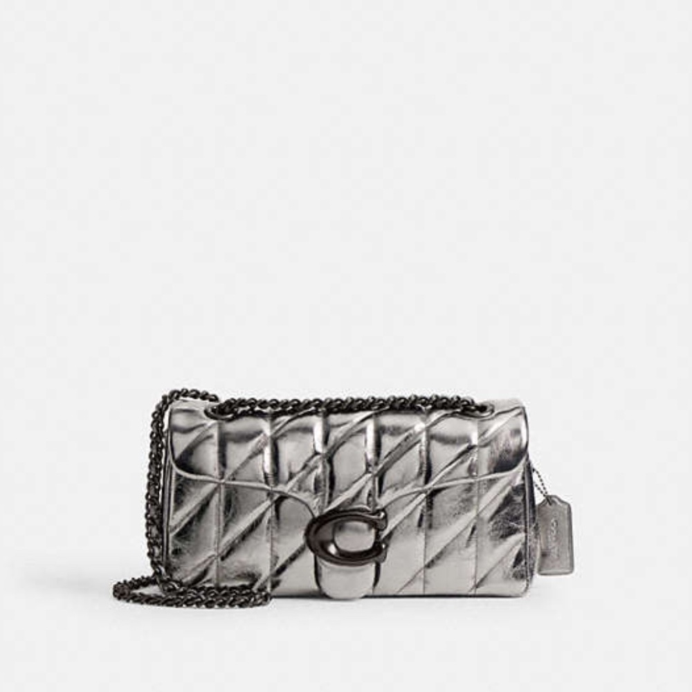 New! Quilted Tabby Shoulder Bag 26 With Anthracite! NWT